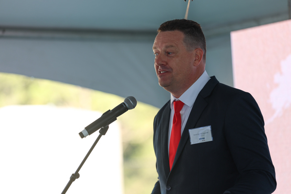 Picture of Oleon Plant Manager David Van De Gejuchte during Oleon Conroe Grand Opening And Ribbon Cutting